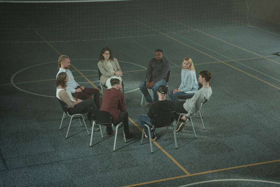 Group seated in a circle